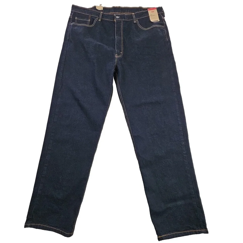 Levi's Jeans 550 Men's Big Tall Size 44x34 Relaxed Straight Stretch Denim NEW